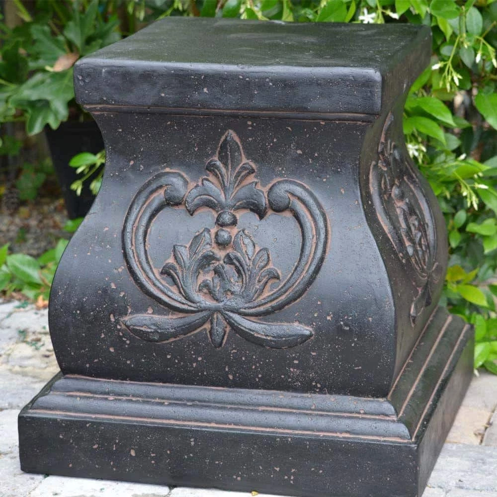 Best Pirce ๐ MPG 18.25 in. Aged Charcoal Finish Stone Fiberglass Pedestal ๐ - Image 3