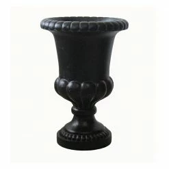 Best reviews of 𧨠MPG 20 in. x 29 in. Cast Stone Fiberglass Double Bulbous Urn in Aged Charcoal π