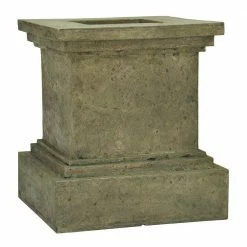 Best Pirce 𧨠MPG 16-1/2 in. Square Cast Stone Fiberglass Pedestal Planter in Aged Granite Finish π