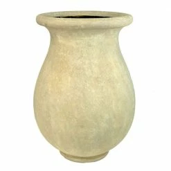 Best deal π― MPG 21-1/2 in. Round Cast Stone Fiberglass Byzantine Jar in Aged Limestone Finish π―