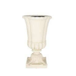 Flash Sale ⌛ MPG 26.5 in H. Aged White Cast Stone Parisian Entrance Urn 👏