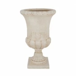 Budget 😉 MPG 26.5 in. H. Aged White Cast Stone Sonnet Entrance Urn 🎁
