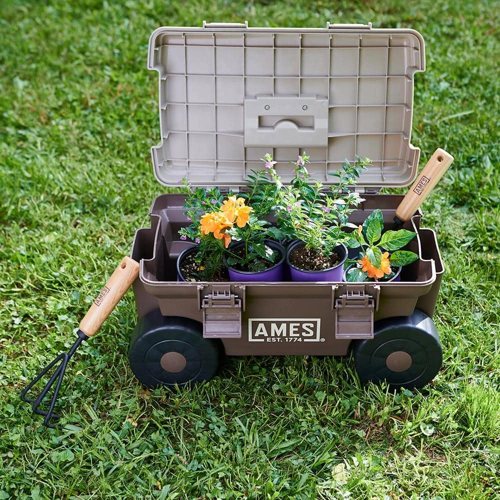 Brand new 🔥 Ames 4 cu.ft. Plastic Rolling and Storage Lawn and Garden Cart 🔔 - Image 3