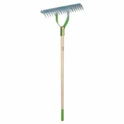 Coupon 💯 Ames 54 in. Hardwood Handle 19-Tine Adjustable Thatch Rake ✔️