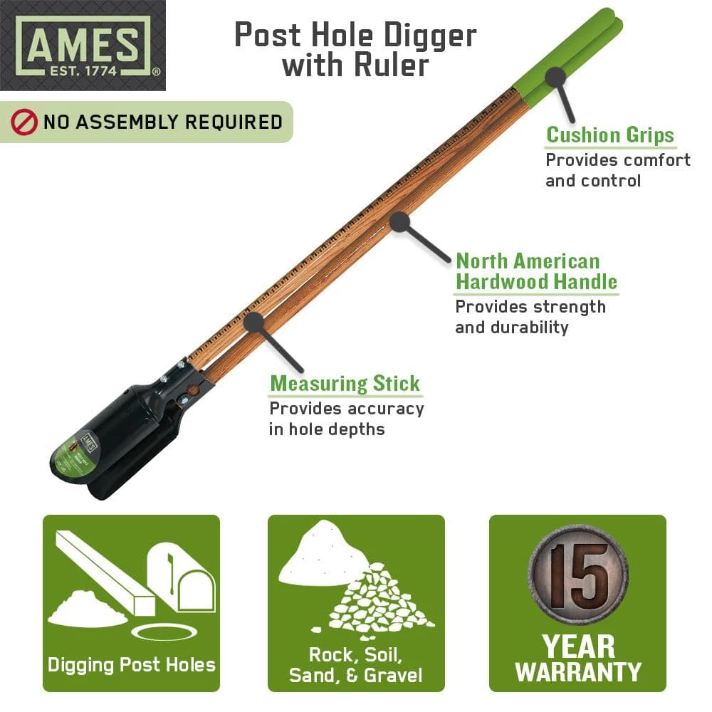 Wholesale 🛒 Ames Post Hole Digger with Ruler 😉 - Image 6