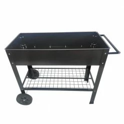 Top 10 😍 TIRAMISUBEST 40 in. W x 16.7 in. D x 31.9 in. H Black Mobile Metal Raised Garden Bed Planter Box Stand with Wheels ⭐