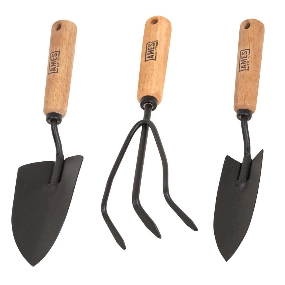 Flash Sale 👍 Ames 3-Piece Garden Tool Set - Hand Trowel, Hand Transplanter and Hand Cultivator 👍