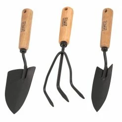 Cheapest ⭐ Ames 3-Piece Wood Handle Trowel, Cultivator, and Transplanter Garden Tool Set 👍