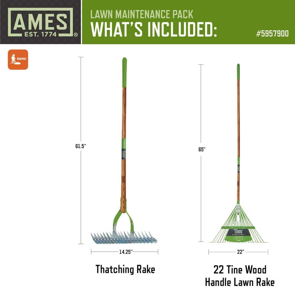 Buy ๐งจ Ames Lawn Maintenance Garden Tool Set (Set of 2) โ๏ธ - Image 2
