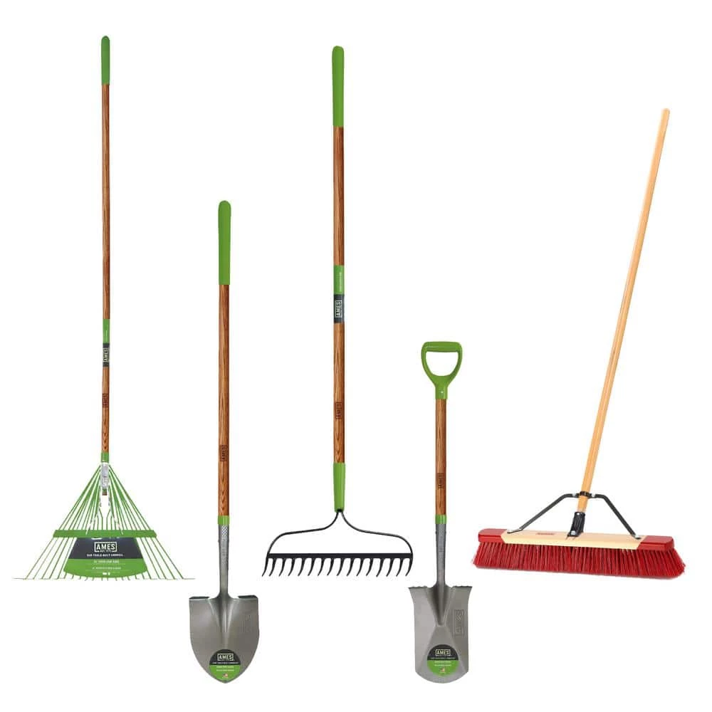 New 🔥 Ames New Homeowner Garden Tool Set (Set of 5) 🎁