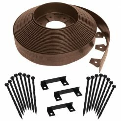 Coupon 🔔 ProFlex Tall Wall 60 ft. x 2.5 in. Brown Plastic No-Dig Landscape Edging Kit ⭐