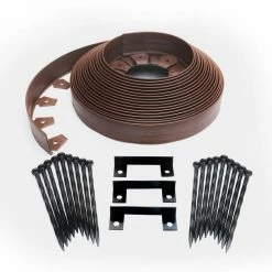 Coupon 🤩 ProFlex Tall Wall 60 ft. x 2.5 in. PLANK Brown Plastic No-Dig Landscape Edging Kit 😉