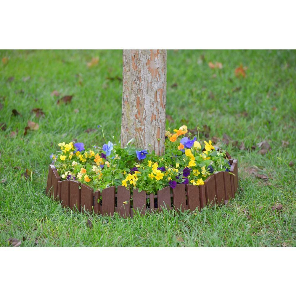 New ❤️ ProFlex 60 ft. x 4.5 in. Brown Decorative Adirondack No-Dig Plastic Landscape Edging Kit ⭐ - Image 5