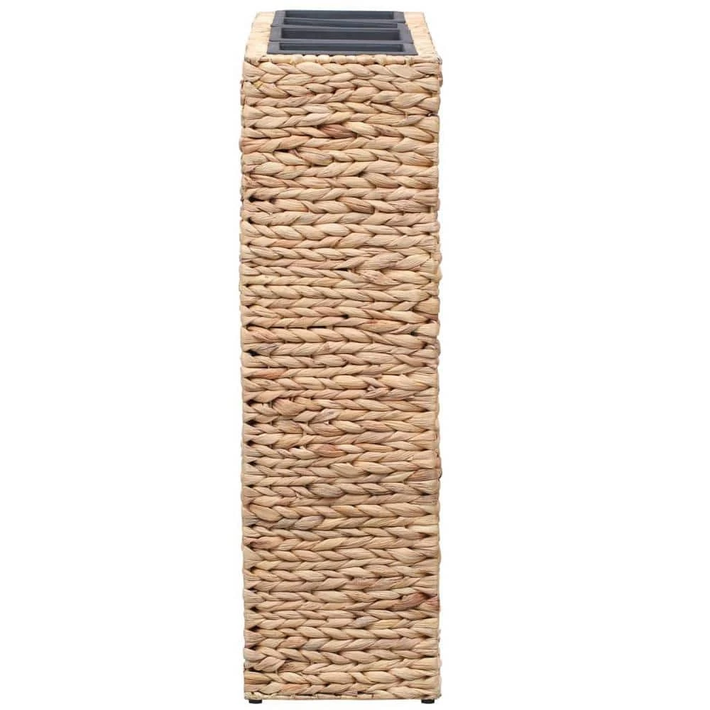 Brand new ๐ TIRAMISUBEST 31.1 in. x 8.7 in. x 29.9 in. brown water hyacinth steel frame garden raised bed with 4 Pots โญ - Image 3