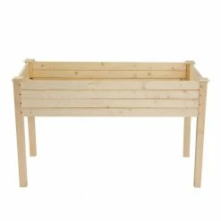 Discount β¨ TIRAMISUBEST 48.83 in. x 22.44 in. x 29.92 in. Wood Planting Frame Raised Planter Box Elevated Garden Bed β