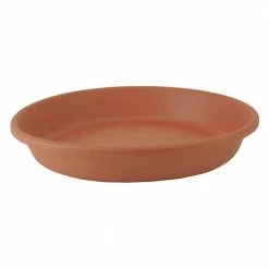 Flash Sale 🌟 THE HC COMPANIES Classic 12 in. Clay Plastic Round Plant Flower Pot Tray Saucer 😉