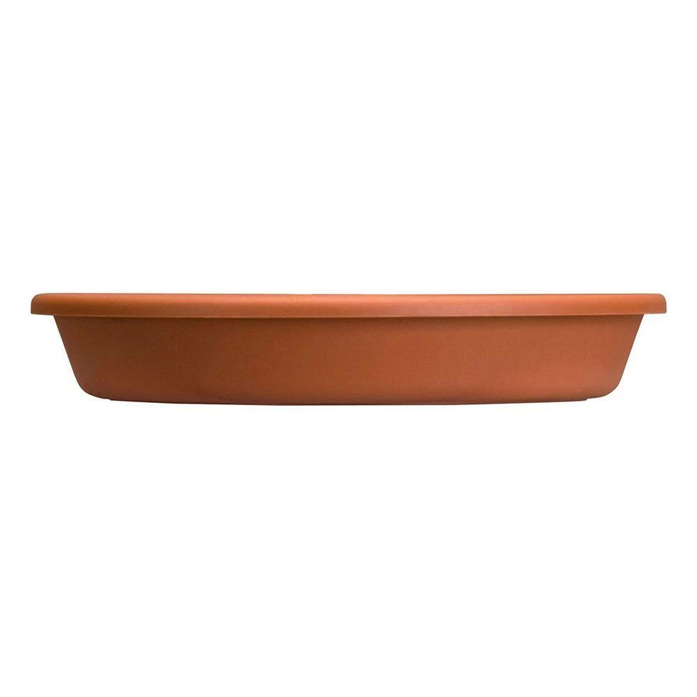 Flash Sale 🌟 THE HC COMPANIES Classic 12 in. Clay Plastic Round Plant Flower Pot Tray Saucer 😉 - Image 2