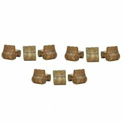 Best Pirce 𧨠MPG 3.5 in. x 2.5 in. Composite Pot Feet in Dark Terra Cotta (3-Sets of 3) π§¨