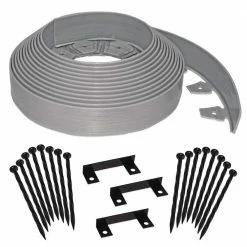 Top 10 ✨ ProFlex Tall Wall 60 ft. x 2.5 in. Gray Plastic No-Dig Landscape Edging Kit ⭐
