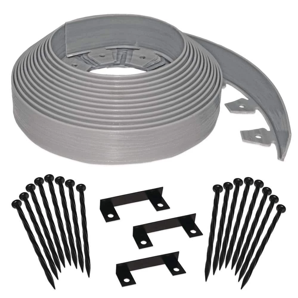 Top 10 ✨ ProFlex Tall Wall 60 ft. x 2.5 in. Gray Plastic No-Dig Landscape Edging Kit ⭐