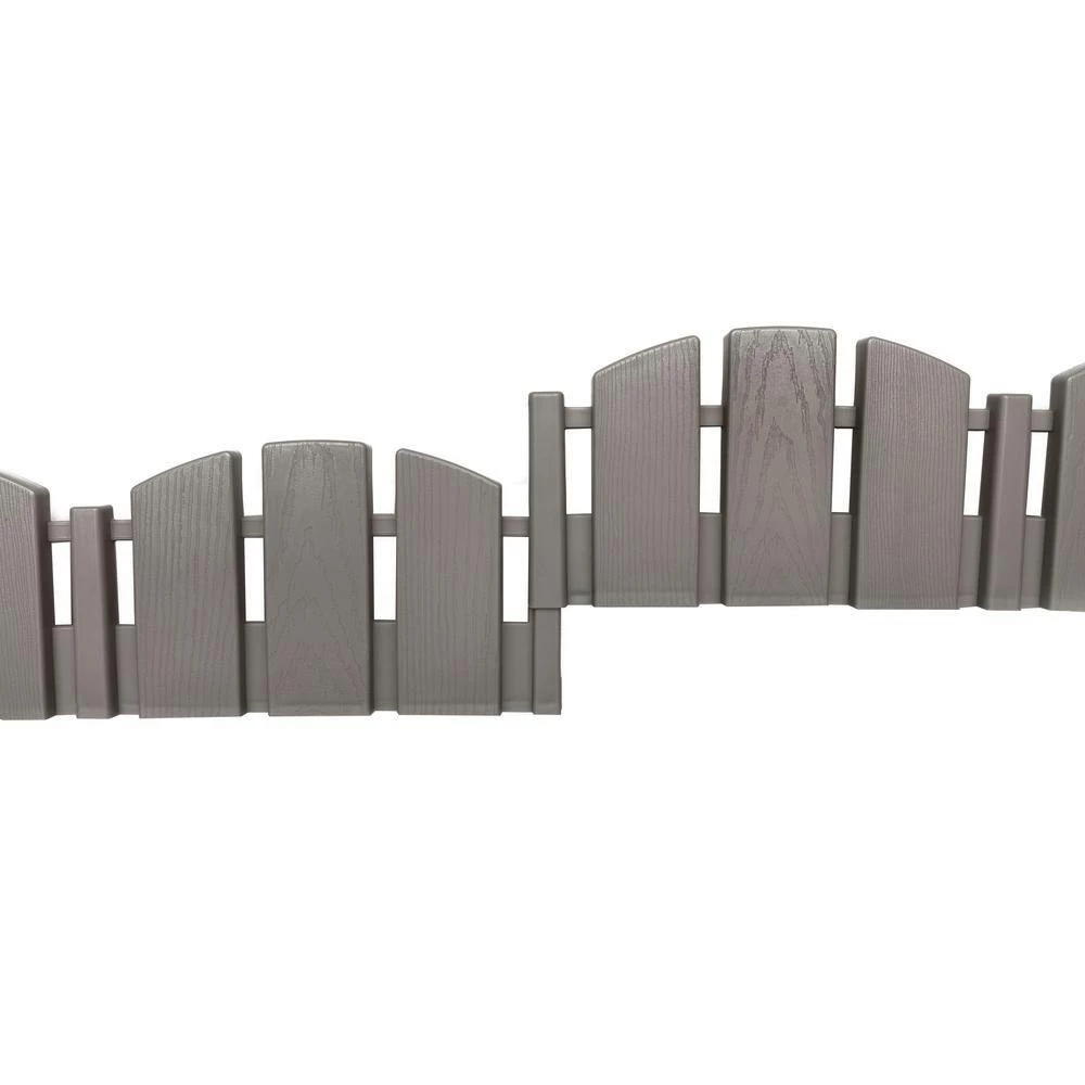 Deals 🔔 ProFlex 60 ft. x 4.5 in. Gray Decorative Adirondack No-Dig Plastic Landscape Edging Kit 🎉 - Image 2