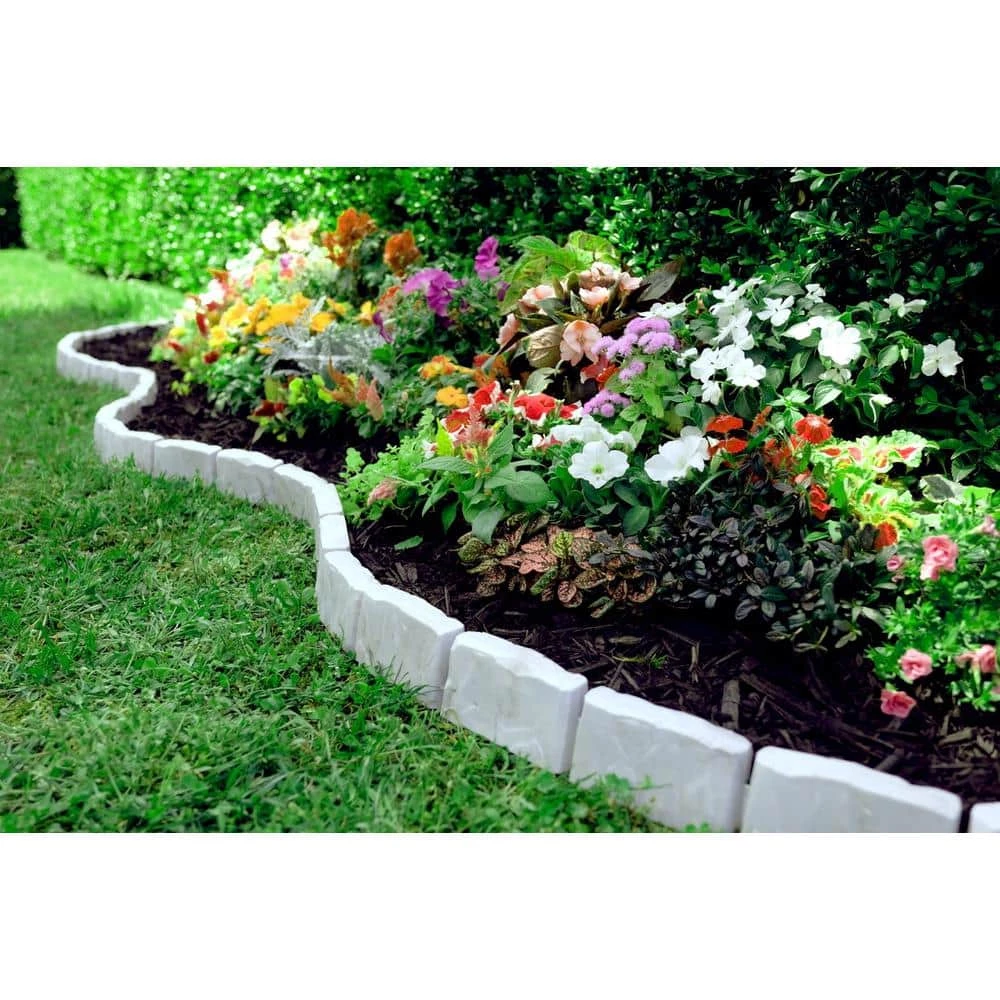 Flash Sale 👏 ProFlex Decorative Faux Stone 10 ft. x 2.7 in. Gray Plastic No-Dig Landscape Edging Kit ⭐ - Image 4