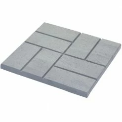 Best Sale 🎉 Emsco Grey Brick Pattern Resin Plastic and Lightweight Patio Pavers (6-Pack) 🔔