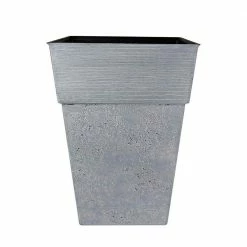 Brand new ✔️ THE HC COMPANIES Avino 16 in. Oxidized Black Square Resin Flower Planter Pot 🥰