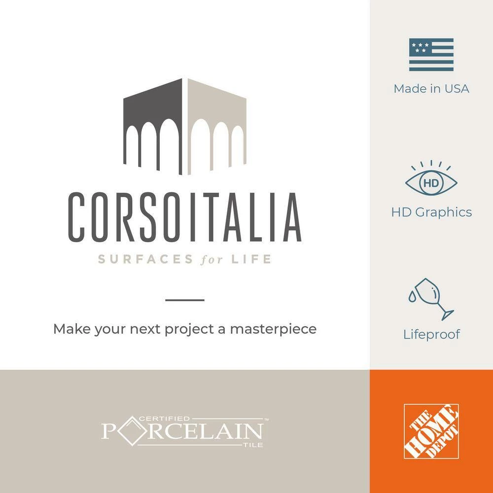 Best Sale ๐ฏ Corso Italia Alpe Silver 8 in. x 8 in. x 0.75 in. Porcelain Paver Sample ๐ - Image 6