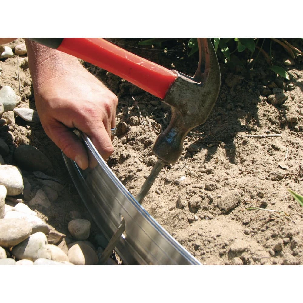 Best Pirce 😀 ProFlex 48 ft. x 0.18 in. x 4 in. Mill (Silver) Aluminum Edging Kit 🥰 - Image 9