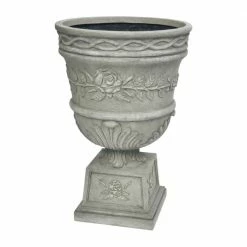 Coupon ๐ฅฐ MPG 26 in. H. Granite Cast Stone Fiberglass Rose Urn โ