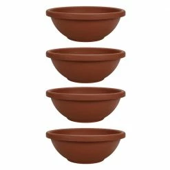 Best Pirce β¨ THEΒ HC COMPANIES 22 in. Terra Cotta Garden Bowl Plastic Planter Pot (4-Pack) π