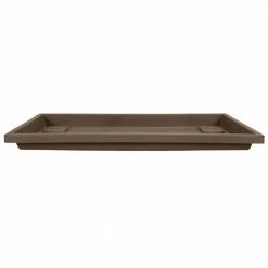 Best Pirce π THEΒ HC COMPANIES Farmhouse Venetian 18 in. Chocolate Rectangular Plastic Flower Box Saucer β