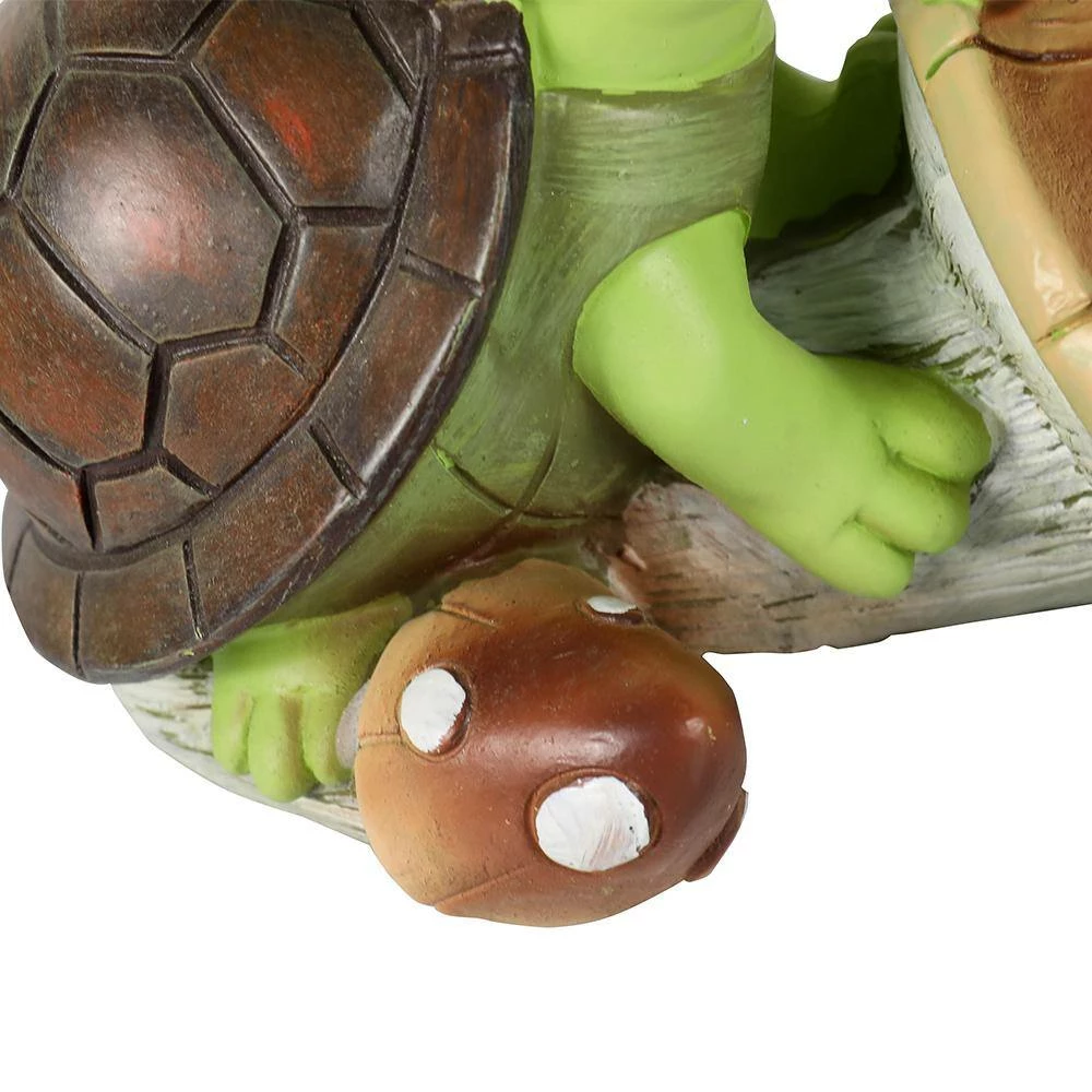 Discount ๐คฉ TIRAMISUBEST 7.4 in. H Outdoor Solar Powered Cute Frog Face Turtles Garden Statue โญ - Image 10