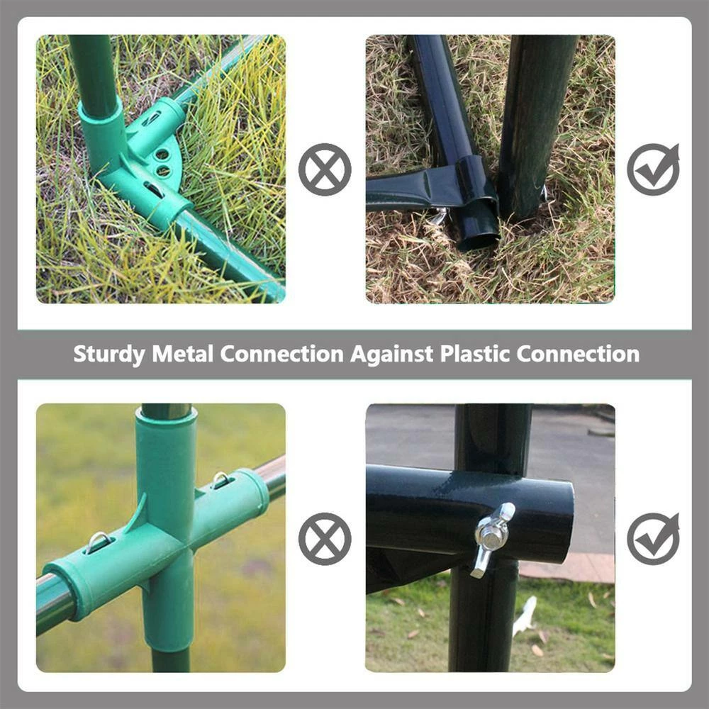 Cheap 🤩 TIRAMISUBEST 11.8 ft. x 6.9 ft. Green Heavy-Duty Greenhouse Garden Grow Tent 🎁 - Image 9