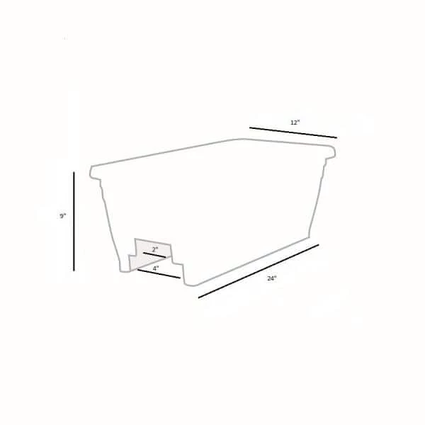 Best Pirce 😀 THE HC COMPANIES Heavy-Duty 24 in. W White Plastic Akro Deck Rail Box Planter with Plugs (4-Pack) ⭐ - Image 4