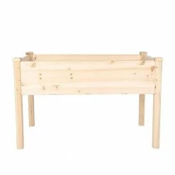 Wholesale 💯 TIRAMISUBEST 47.2 in. x 21.6 in. x 29.5 in. Wood Patio Planter Box Elevated Raised Garden Bed ❤️